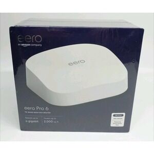 eero Home Pro 6 Model K010001 Tri-Band Mesh Router Wi-Fi 6 w179